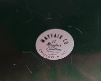 1950's Metal Mayfair Christmas Card List