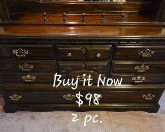 Triple Dresser with Mirror Hutch
62"W x 76"T