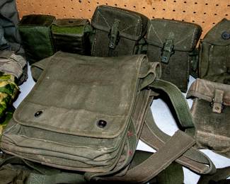 Military Uniforms and Equipment; field packs, map packs, canteens; caps, Gas Mask, MUCH MORE