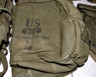 Military Uniforms and Equipment; field packs, map packs, canteens; caps, Gas Mask, MUCH MORE