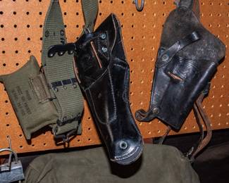 Military Uniforms and Equipment; field packs, map packs, canteens; caps, Gas Mask, MUCH MORE