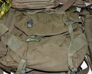 Military Uniforms and Equipment; field packs, map packs, canteens; caps, Gas Mask, MUCH MORE