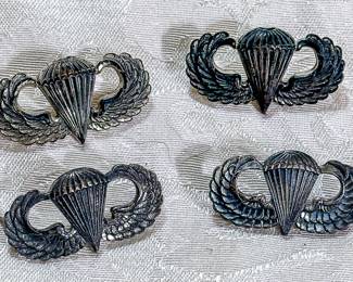 Sterling Paratrooper Pins