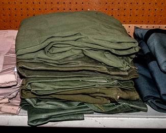 Military Uniforms and Equipment; field packs, map packs, canteens; caps, Gas Mask, MUCH MORE