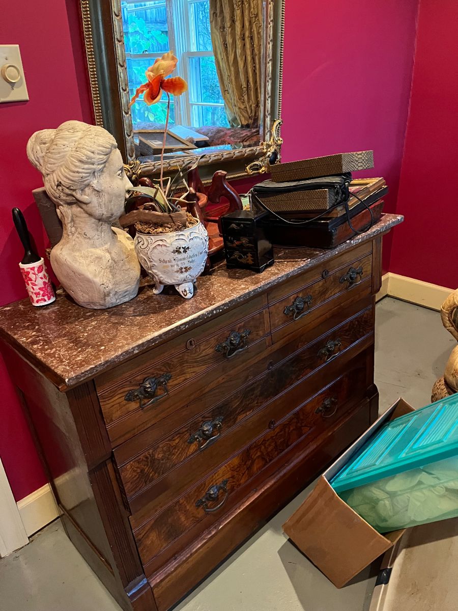 Marble top Victorian Chest