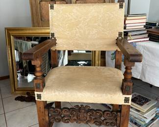 Carved French Antique Chair $500