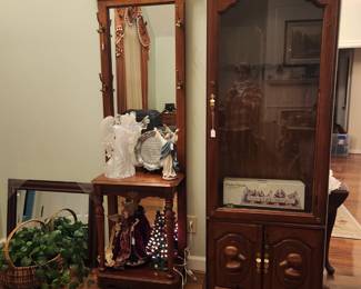 Curio cabinet hall tree