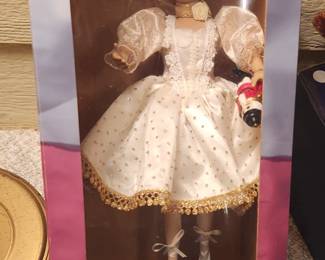 Vintage holiday time dancing Nutcracker ballerina in box