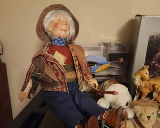 Heirloom dolls duck house Herbert the fisherman