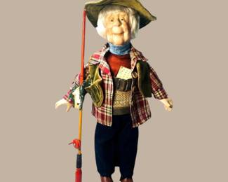 Heirloom dolls duck house Herbert the fisherman