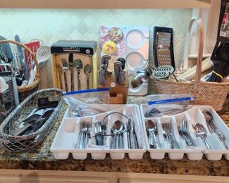 Flatware baskets pots and pans and more