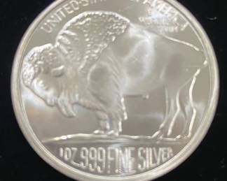 1 OZ SILVER BUFFALO ROUND-  CONTAINS 1 TROY OUNCE OF PURE SILVER