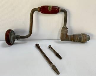 Vintage Craftsman Hand Drill & bits