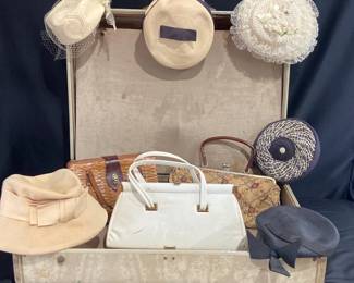 VINTAGE SAMSONITE LUGGAGE, PURSES & HATS 