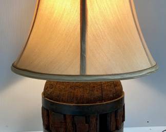 AUTHENTIC WAGON WHEEL HUB LAMP