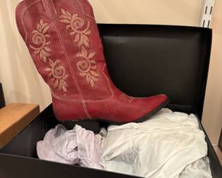 Michael Shannon Red Cowboy boots