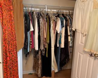 Vintage and contemporary women's clothing