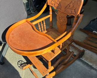 Antique Rolling High Chair $ 64.00