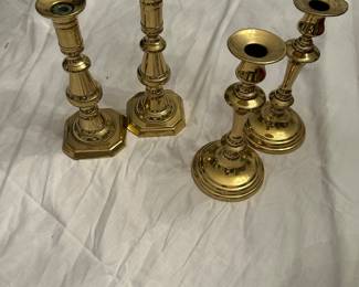 Brass candlesticks