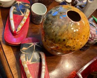 decorative clogs, pottery and more fun items