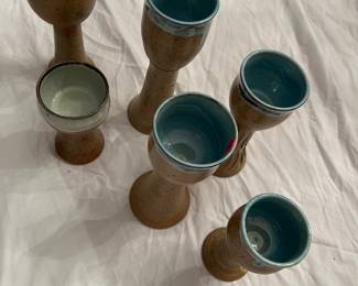 Pottery goblets