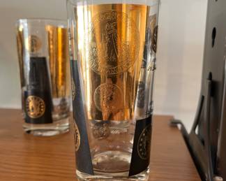 MCM GLASSWARE and a set of Georges Briard glassware 