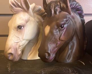 Horse Head Vases 