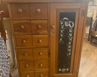 Small handpainted cabinet 