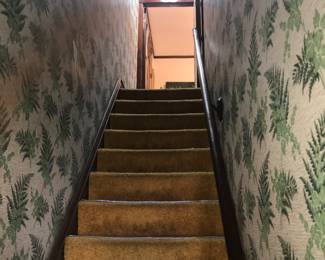 Stairs Leading To The 4912 A Upstairs Unit ~ Please Be Careful On The Steps!