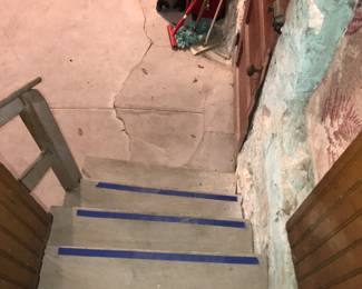 4912 A Stairs Leading To The Basement ~ The Stairs Are Steep ~ Please Be Careful!
