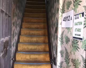 Stairs Leading To The 4912 A Upstairs Unit ~ Please Be Careful On The Steps!