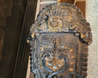 VICTORIAN CAST IRON COAL SHUTTLE GODIN-LEMAINEE, BRUSSELS (1850'S)