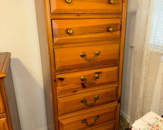 Tall boy garment dresser