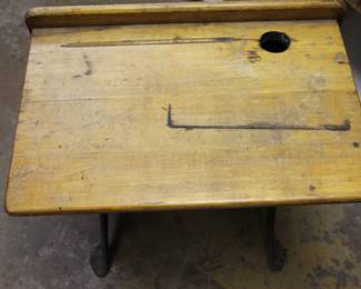Antique School Desk