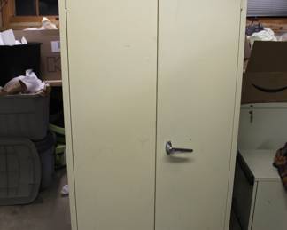 Large Metal Cabinet with Key