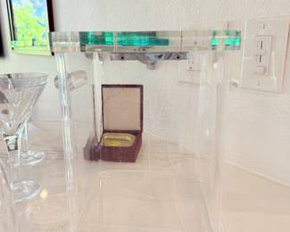 lucite champagne bucket