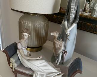 Lladro retired glazed pieces (Mint condition)
Lady with Greyhound
Intermezzo Chaise Lounge