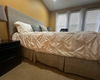 New King size mattress and boxspring on mobile platform