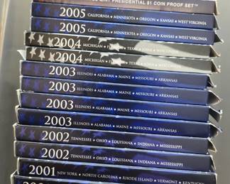 US Mint coin sets some silver. lots of wheat pennies, proof sets, foreign coins, foreign paper money and more 