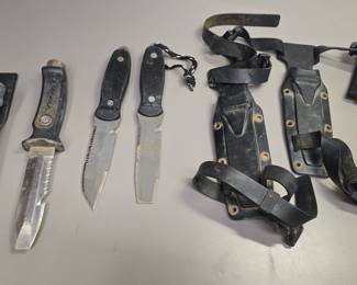 Diving knives.