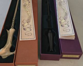 Two wands from Harry Potter.