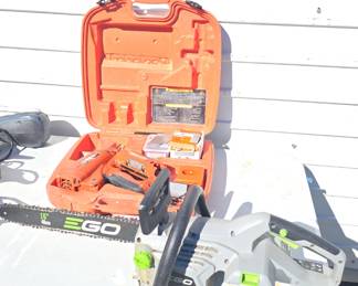 paslode brad nailer and Ego chainsaw 