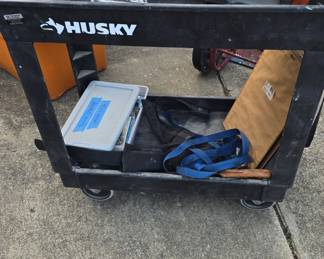 Husky rolling tool cart.
