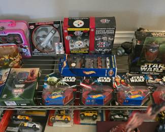 Vintage collectible toys, new old stock.