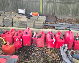 Gas cans and more.