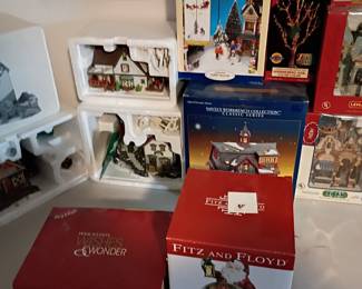 Department 56. Villages. And Fitz and Floyd and others.