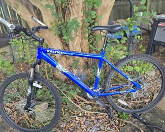 Raleigh mountain bike.