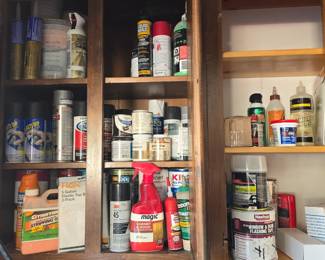 paints and cleaners for days 