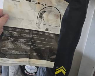 Indoor driving range net.