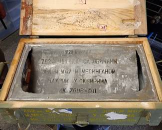 Vintage ammo crate.